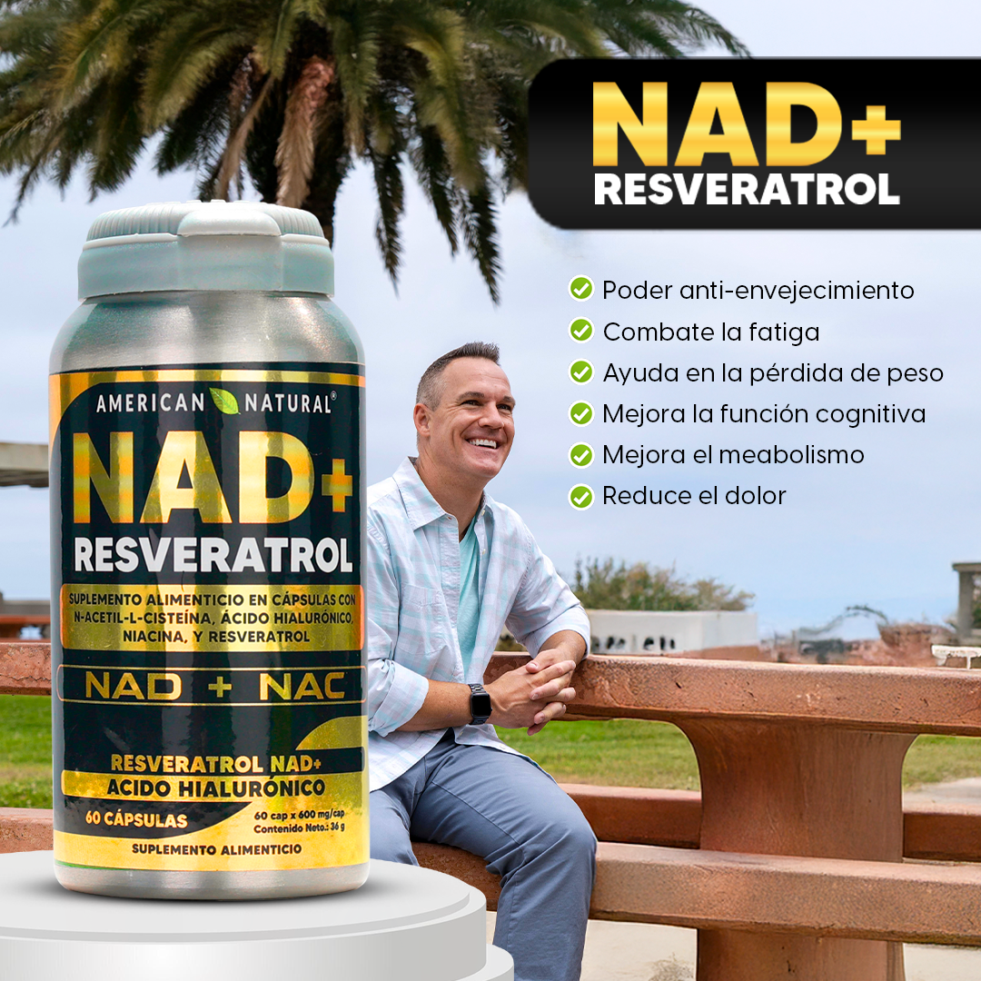 Nad Con Resveratrol Y Acido Hialuronico