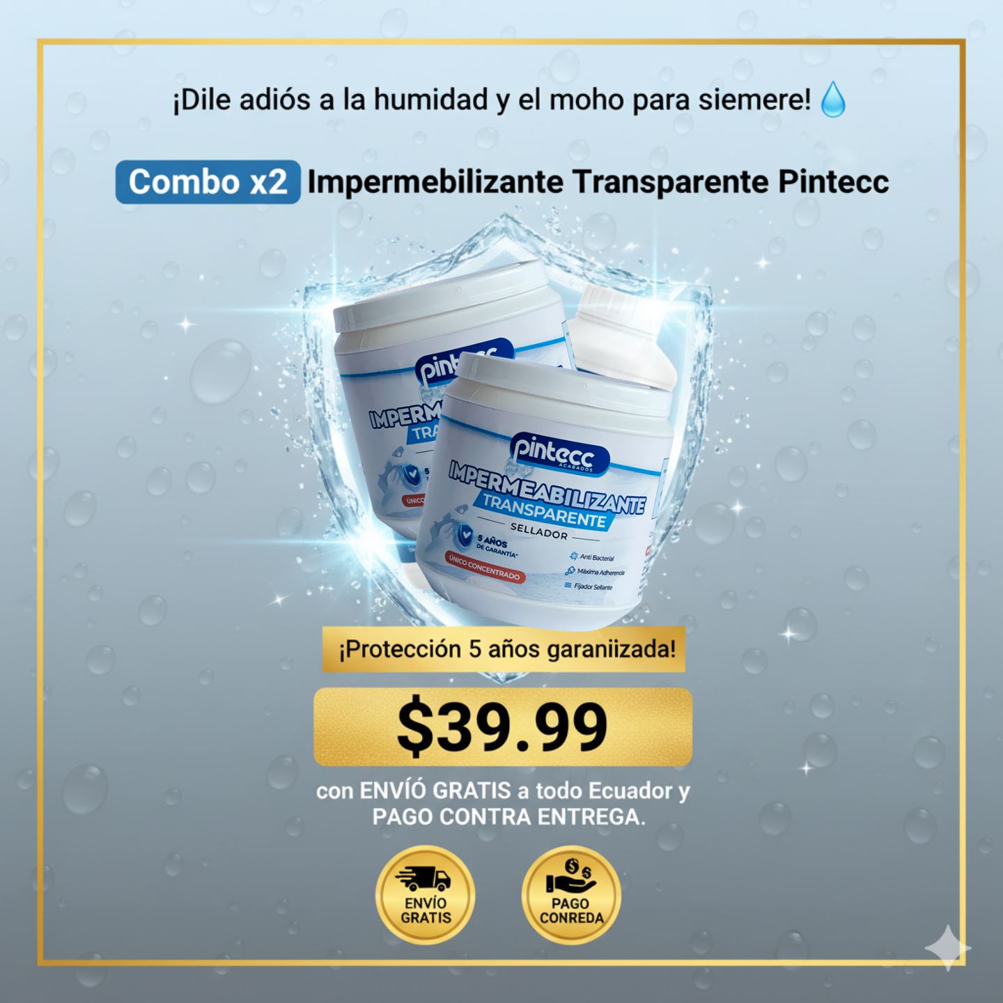 Impermeabilizante Pintecc 2X1