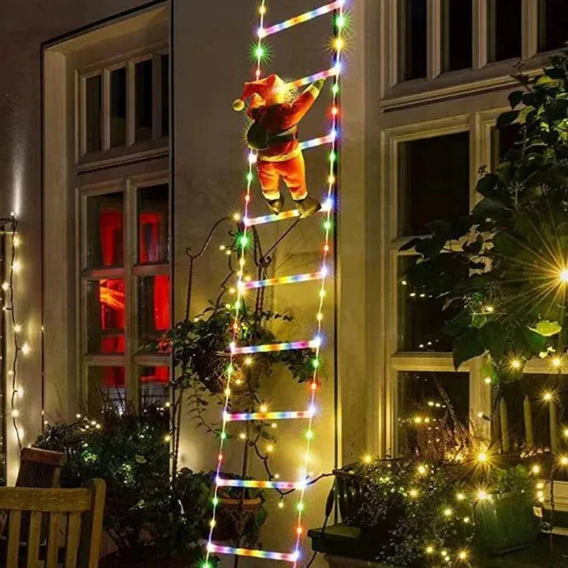 ESCALERA LED NAVIDEÑA CON PAPA NOEL