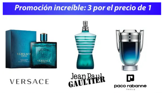 Kit 3 Perfumes Le Male, Eros, Invictus Legend 100ml