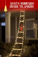 ESCALERA LED NAVIDEÑA CON PAPA NOEL
